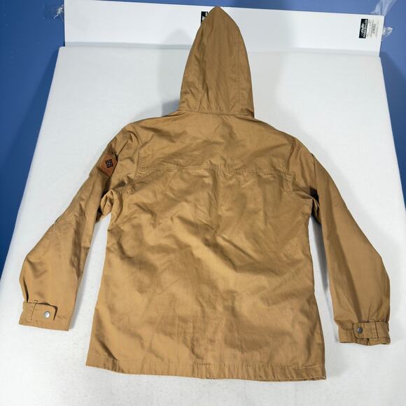 Columbia Sportswear Co Canvas Like Shacket Full Zip/Snaps Jacket Medium Hooded - Picture 7 of 16